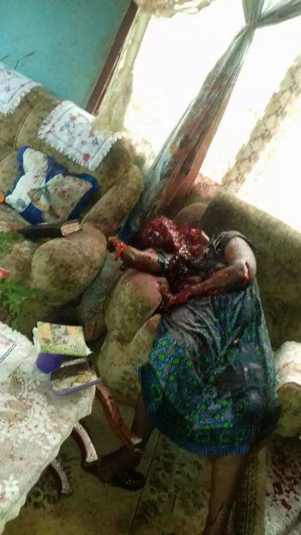 Man Gruesomely Murders His Own Mother At Their Home In Cameroon. Graphic Photos/Video